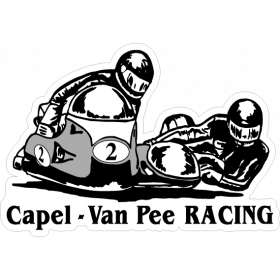 Autocollant / Sticker pilote moto CAPEL